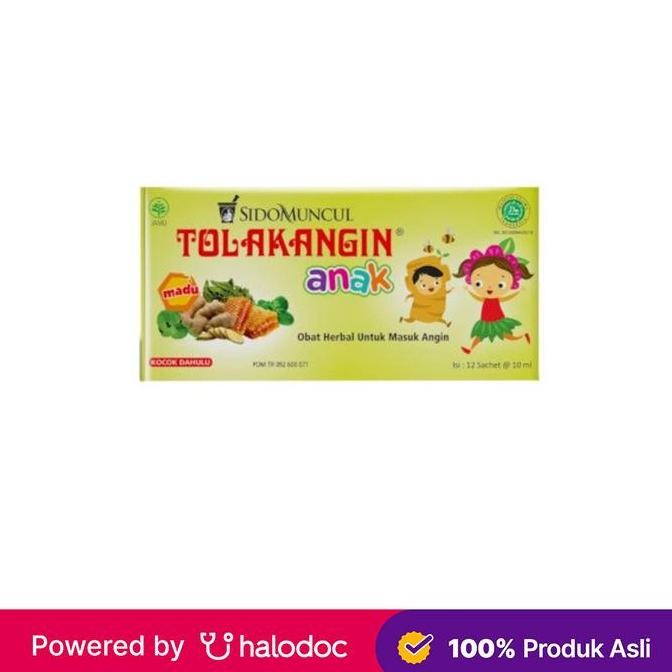

TERMURAH TOLAK ANGIN ANAK PLUS MADU 10ML X 12 SACHET OBAT MASUK ANGIN ANAK HERBAL