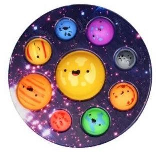 Simple Dimple Moon Planet Galaxy Fidget Toy Pop It Squishy Mainan Anak Viral Simpel Dimpel Tata Sury