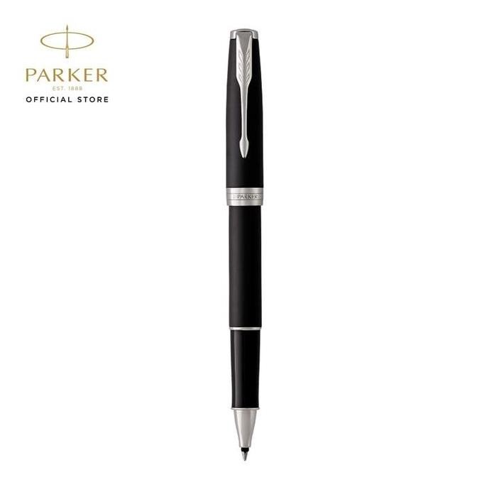 

Parker Sonnet Matte Black Chrome Trim Rollerball Tb New Stok