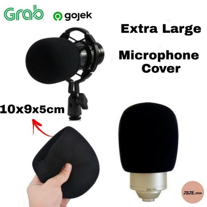 BARU BUSA MIC CONDENSER UKURAN BESAR - FOAM MIC STUDIO RECORDING