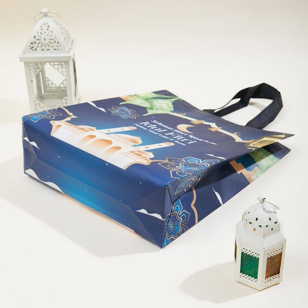 

fgk-24 Oy58 (Isi 12PCS) GOODIE BAG LAMINASI LEBARAN TAS HAMPERS IDUL FITRI SPUNBOND FULL COLOUR/ Tas Sembako Hemat Premium