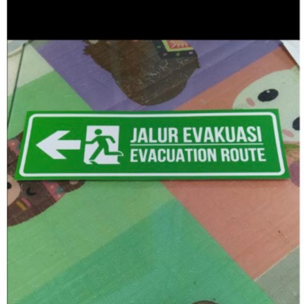 

Er-23 Sign Jalur Evakuasi 2 Bahasa Ukuran 10Cmx30Cm Er-23