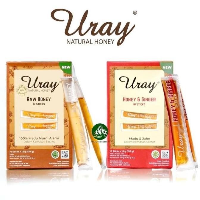 

TERMURAH MADU URAY STICK BOX 10 SACHET @12GR ALAMI JAHE PREMIUM