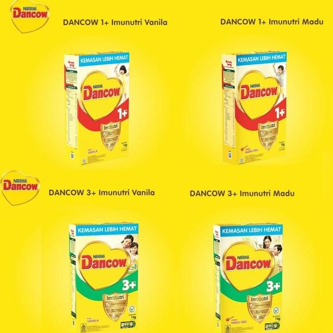 

TERMURAH SUSU DANCOW 1+ 1KG DAN 3+ 1KG RASA VANILA MADU COKLAT SUSU PERTUMBUHAN ANAK 1000GR