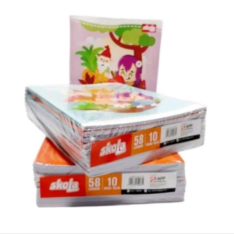 

Buku Tulis Sidu SKOLA 38/58 Lembar Murah / Buku Sekolah 1 Pak isi 10 Buku