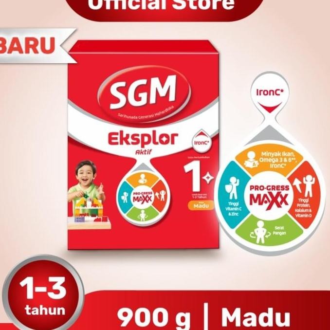 

TERMURAH SGM EKSPLOR 1+ MADU 900GR BOX - SUSU PERTUMBUHAN ANAK 1 TAHUN UP
