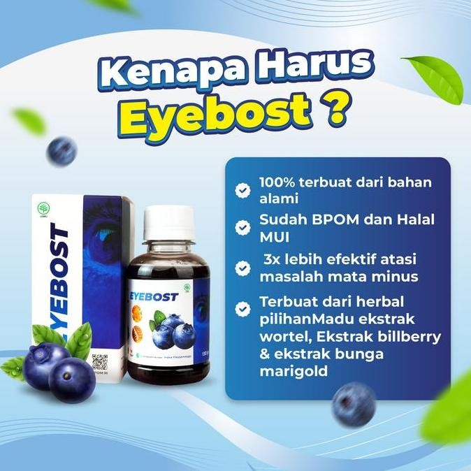 

TERMURAH MADU EYEBOST SUPLEMEN VITAMIN MATA - HERBAL UNTUK MATA MINUS DAN LELAH
