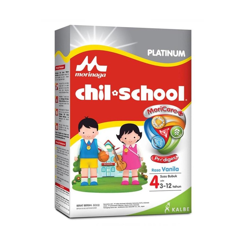 

TERMURAH SUSU CHIL SCHOOL PLATINUM 800GR - RASA VANILA / MADU / COKLAT - NUTRISI ANAK