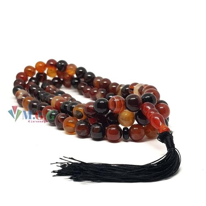 

TERMURAH TASBIH BATU AKIK SULAIMAN MADU 10MM 99 BUTIR - AKSESORIS ISLAMI BIG SIZE