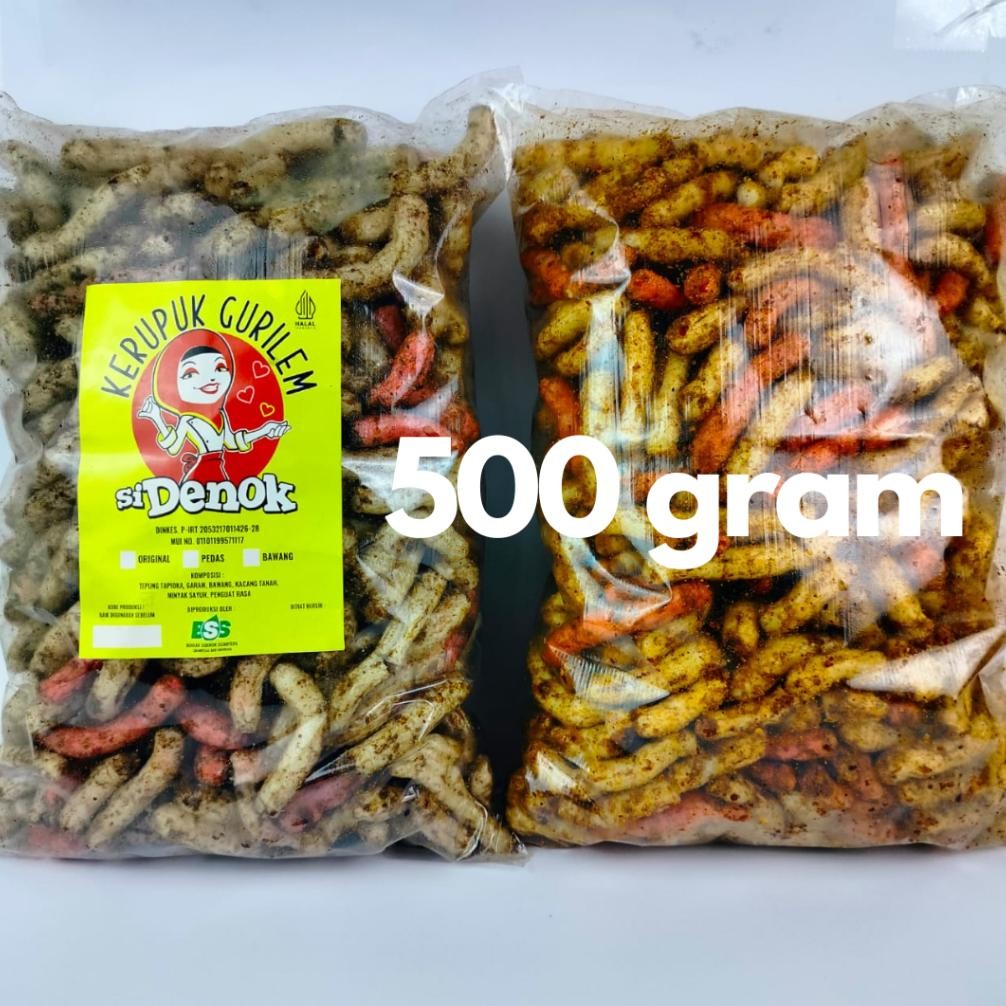 

Kerupuk Gurilem Sidenok Isi 500 Gram
