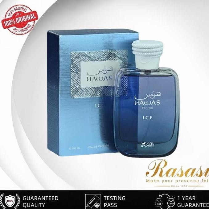Rasasi Official Store,Rasasi Hawas Ice for Him EDP For Men 100ml,Hawas Ice For Him 100 ML/parfum haw