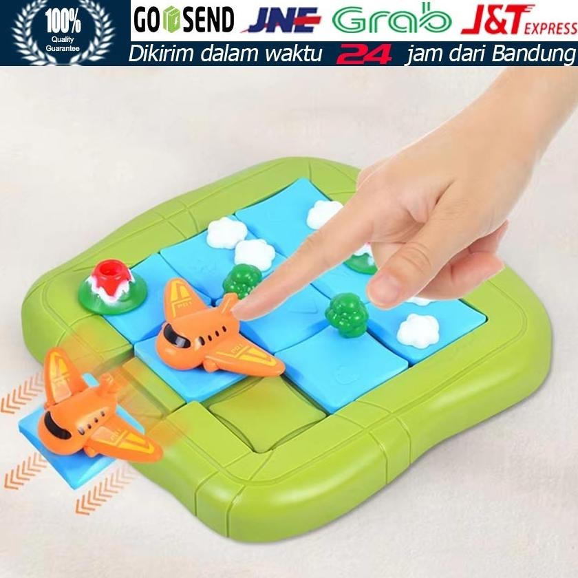 Huarong Road Toys / 3D Puzzle Geser / Huarong Road Mainan Brain Game Edukasi Board Games DiM
