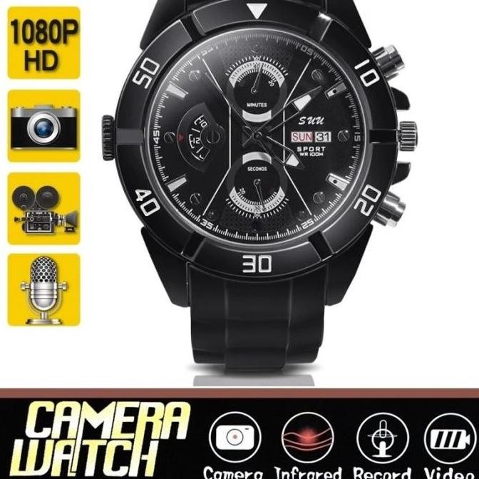 diskon jam tangan spy watch hidden camera perekam video suara rahasia