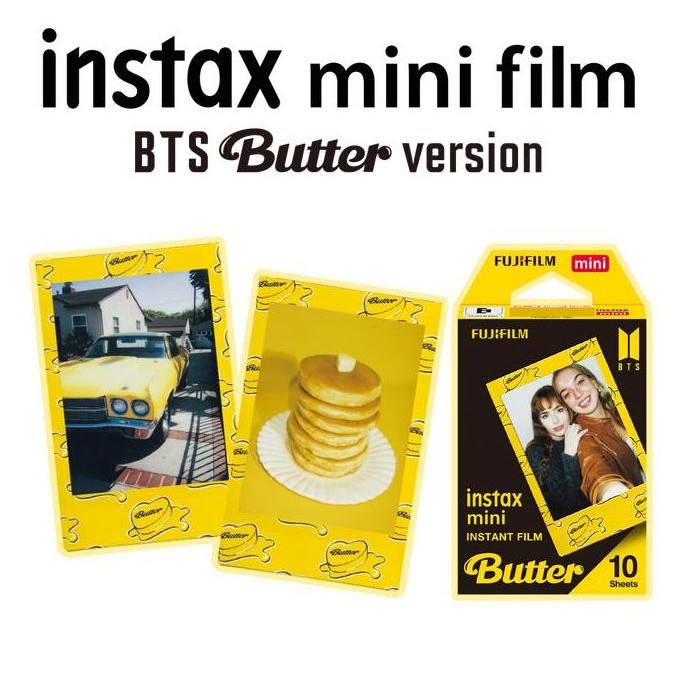 TERBARU FUJIFILM INSTAX Mini BTS Butter Version Instant Film - Refill 10Lembar BISA GOSEND