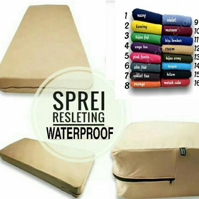 Sprei resleting waterproof polos tinggi 15