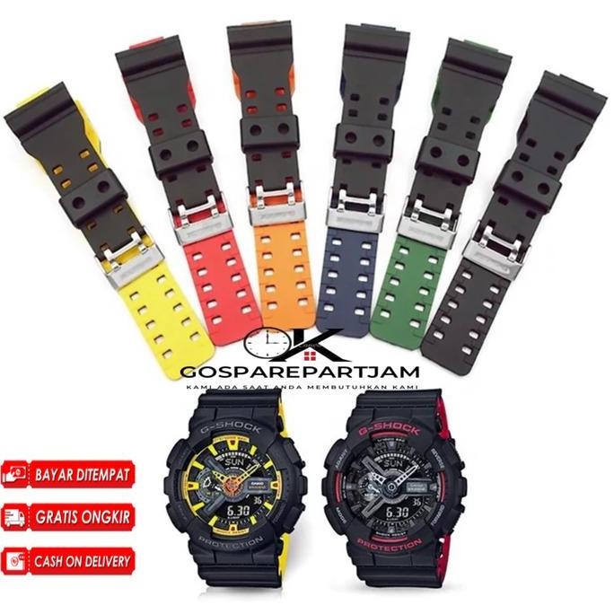 Ori - Strap G-Shock Ga-400 Ga110 Double Color Tali Jam Warna Kombinasi Gshock