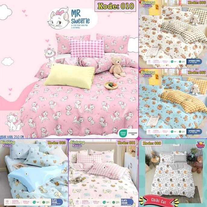 Sprei Set Star Sprei jadi Motif Kucing Pilihan Star Kids