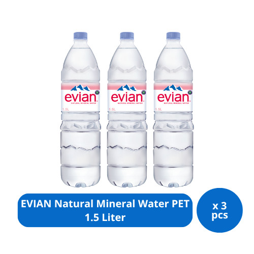 

EVIAN Natural Mineral Water PET 1.5L x 3 pcs