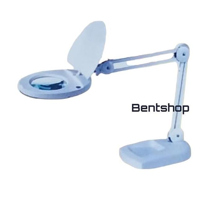 

Kaca Pembesar Magnifying Lamp Lampu Sanfix Sm-50-5B Base 5X Pembesaran New Stok