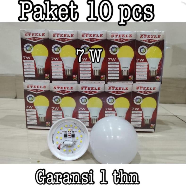 Grosir Bohlam Led / Lampu Led Volto Cahaya Kuning Paket 10 Pcs