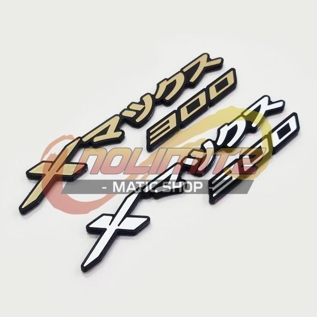 Logo Emblem Sticker 3D Akrilik Timbul Xmax 300 Jepang
