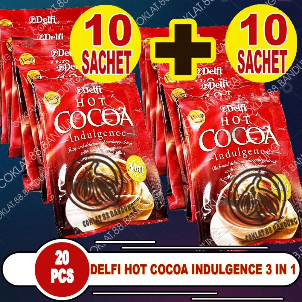 

Delfi Hot Cocoa Renceng Isi 20 Sachet - Minuman Cokelat Instan Serbuk Seduh Hangat Dingin Nikmat