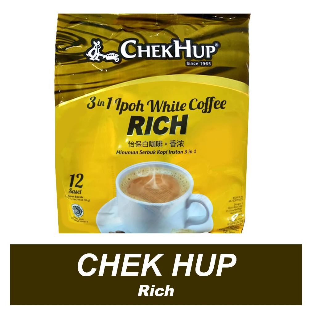 

Chekhup 3In1 Ipoh White Coffee Rich/King Exp Juli 2026 Promo!! Halal