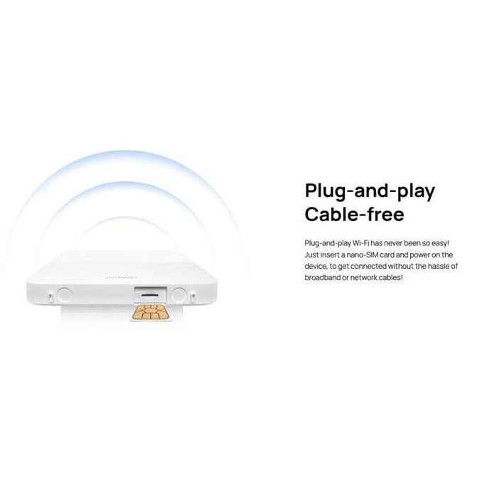 Modem Router Huawei B320 4G Lte Wifi 4G Cpe 5S Unlock (Free Perdana 260Gb) New Stok