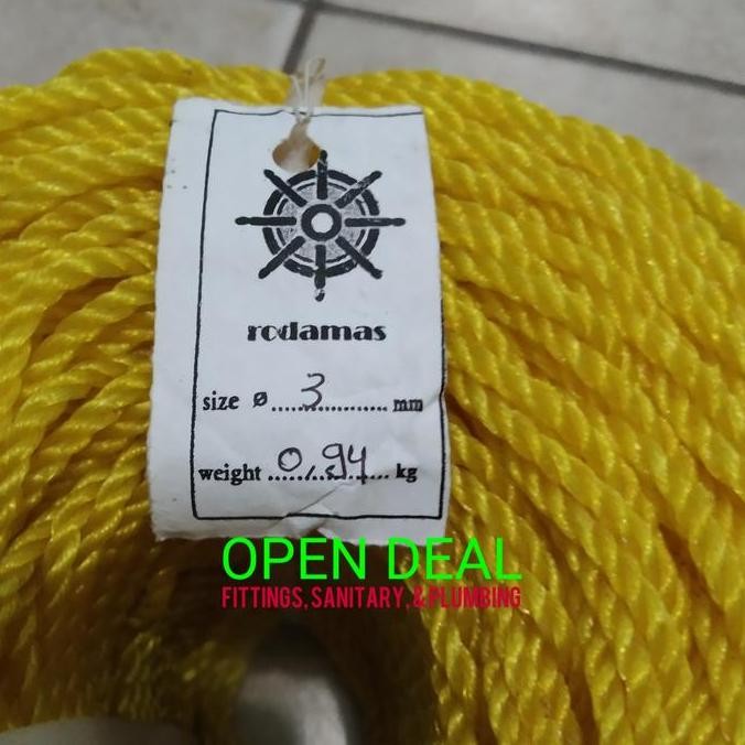 

ready Tali Tambang Plastik 3mm RodaMas