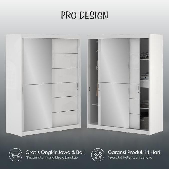 Pro Design Vegas VGSWDSL 150FN Lemari Pakaian Pintu Sliding