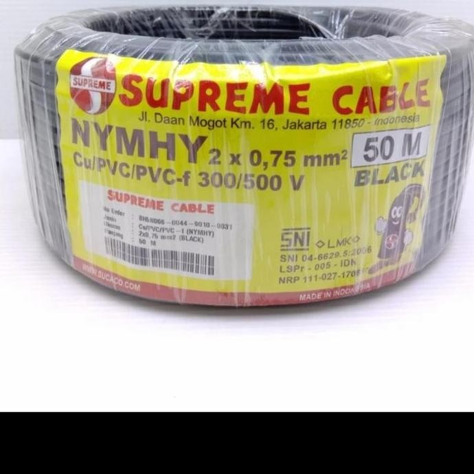 Kabel Supreme Serabut 2X0.75 Nymhy Per Roll 50 Meter