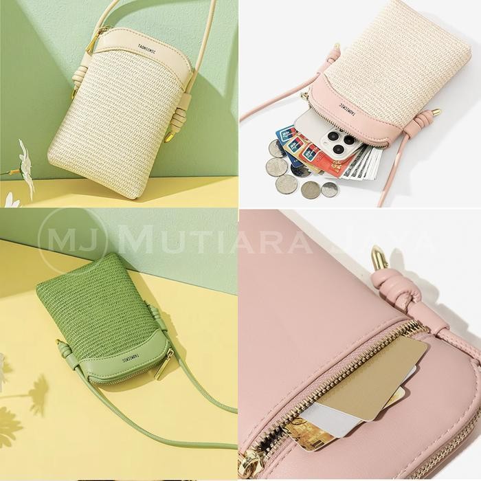 LB TAOMICMIC Tas Selempang Wanita Pouch Handphone Dompet HP Mini Phone Bag