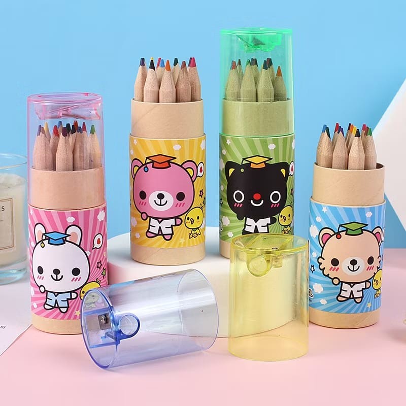 

Pensil Warna 12 IN 1 + Serutan Pensil