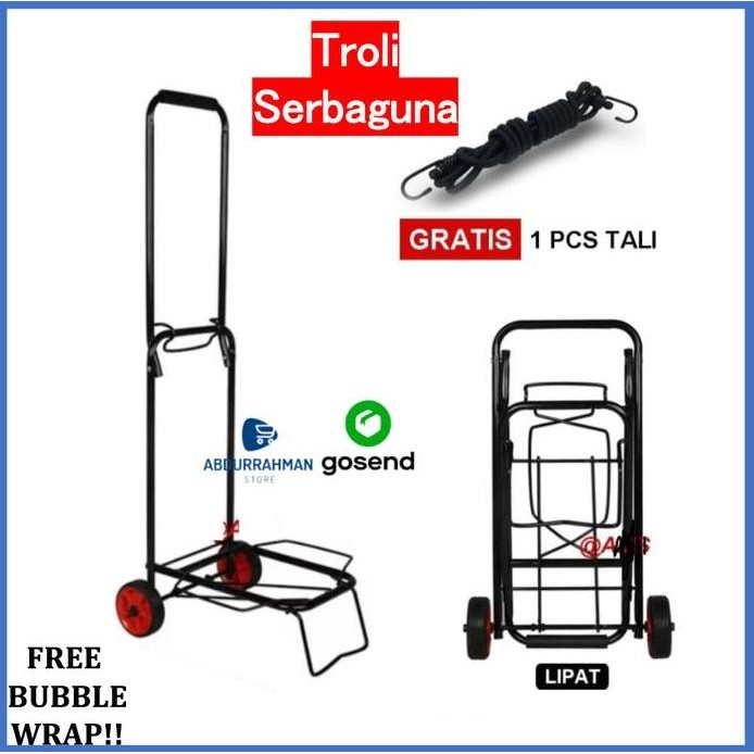 ready Troli Alat Angkut Barang Galon Gas Kardus Tabung Oksigen Lipat Trolley Besi