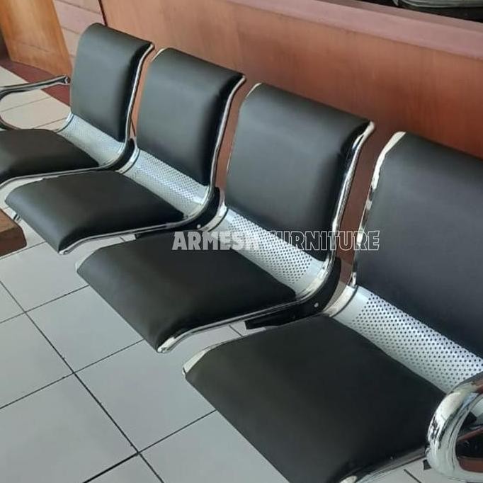 Kursi Bandara Kursi Tunggu Kursi Deret 4 Dudukan Pakai Busa