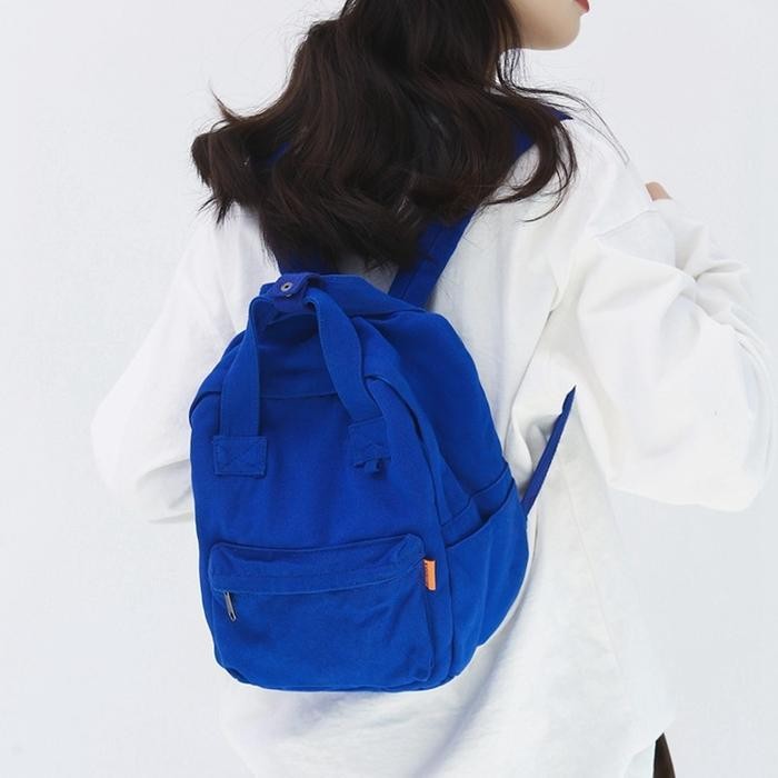 LB OneBear backpack kanvas ransel mini import tas sekolah aesthetic tas ransel aesthetic mini bag ko