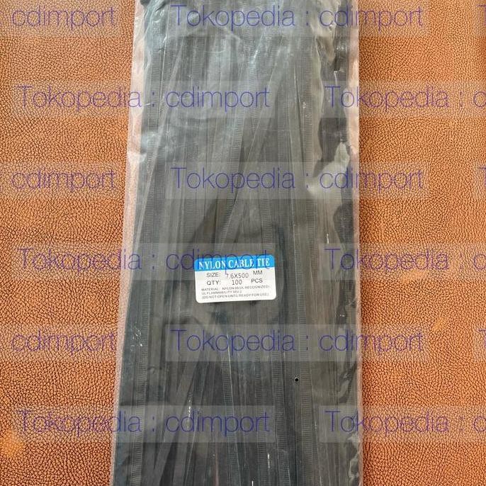 

ready Kabel Tie 7,6 x 50cm Cable Ties Nylon 7.6 x 500 mm Hitam Putih