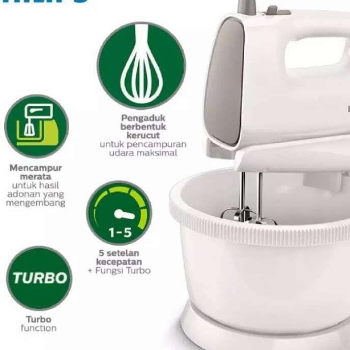 Mixer Philips Hr 1538 Stand Mixer Mikser Pencampur Adonan Mixer Kue Mikser Philips 2 Liter