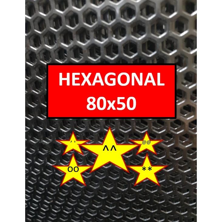 Plat Ram Speaker - 80x50 - Hexagonal - Ram Grill Box Sound - Grill Speaker DiM