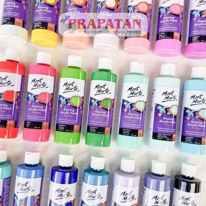 

TERBARU Cat Akrilik Mont Marte Pouring 240ml | Pouring Acrylic HOT SALE!
