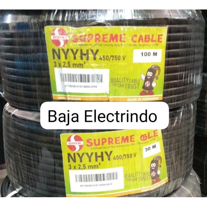 Kabel Listrik Nyyhy 3X2,5Mm Supreme @50M Serabut Isi 3 Nyyhy 3X2,5 Mm