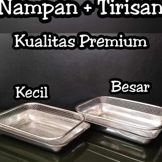 Saringan Nampan Segi Besar Saringan Tirisan Gorengan Tirisan Makanan