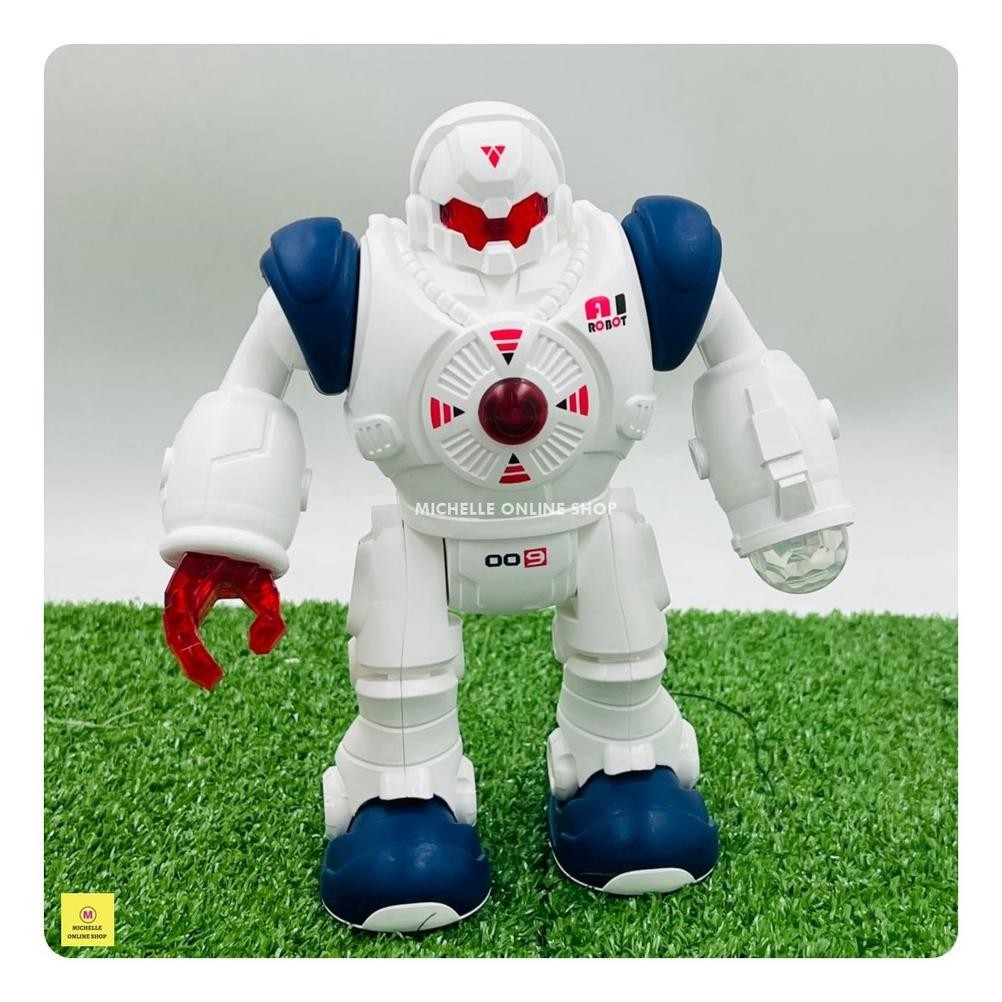 MAINAN ANAK ROBOT BATERAI / MAINAN ROBOT BISA JALAN DiM