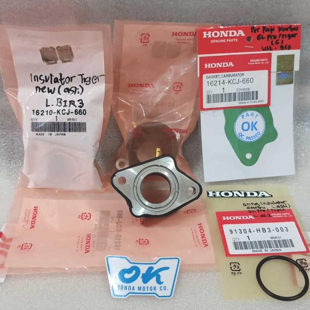 16210 KCJ 710 INSULATOR, CARBURETOR Manifol Intake Manipul Insulator Karburator Tiger New Old Tiger 