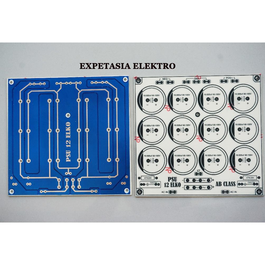 PCB PSU 12 Elco AB Class Fiber Berkualitas Tinggi DiM