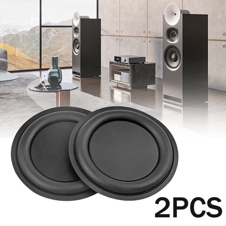 2 Pcs Pasif Radiator 3 Inch Radiator Bass Speaker Passive Bass Radiator 75mm/92mm Membran Speaker Pe