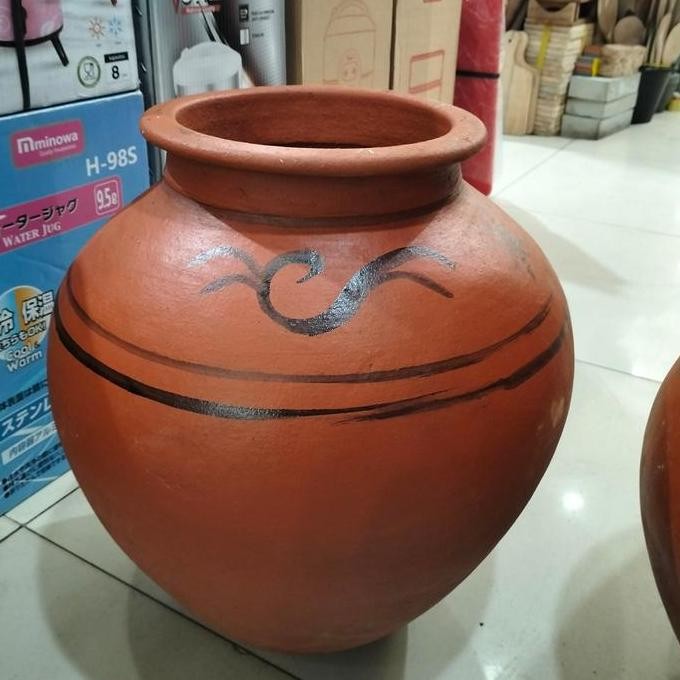 Gentong Tanah Liat Besar / Gentong Beras / Gentong Air 15 Liter