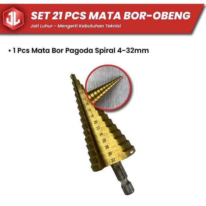 Set Mata Bor Piramid Pagoda, Mata Kunci Roofing, Mata Obeng Magnet, Mata Obeng Gipsum Dan Keyless Ch