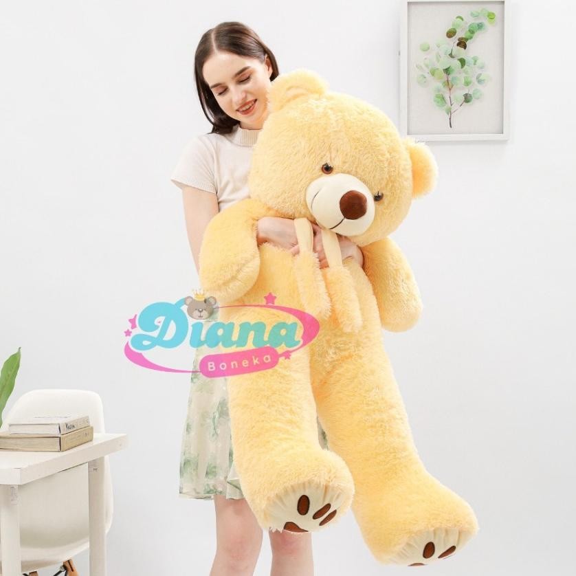 Boneka jumbo besar beruang teddy bear syal telapak 1.2 meter boneka syal tedy bear syal  1.2 m DiM
