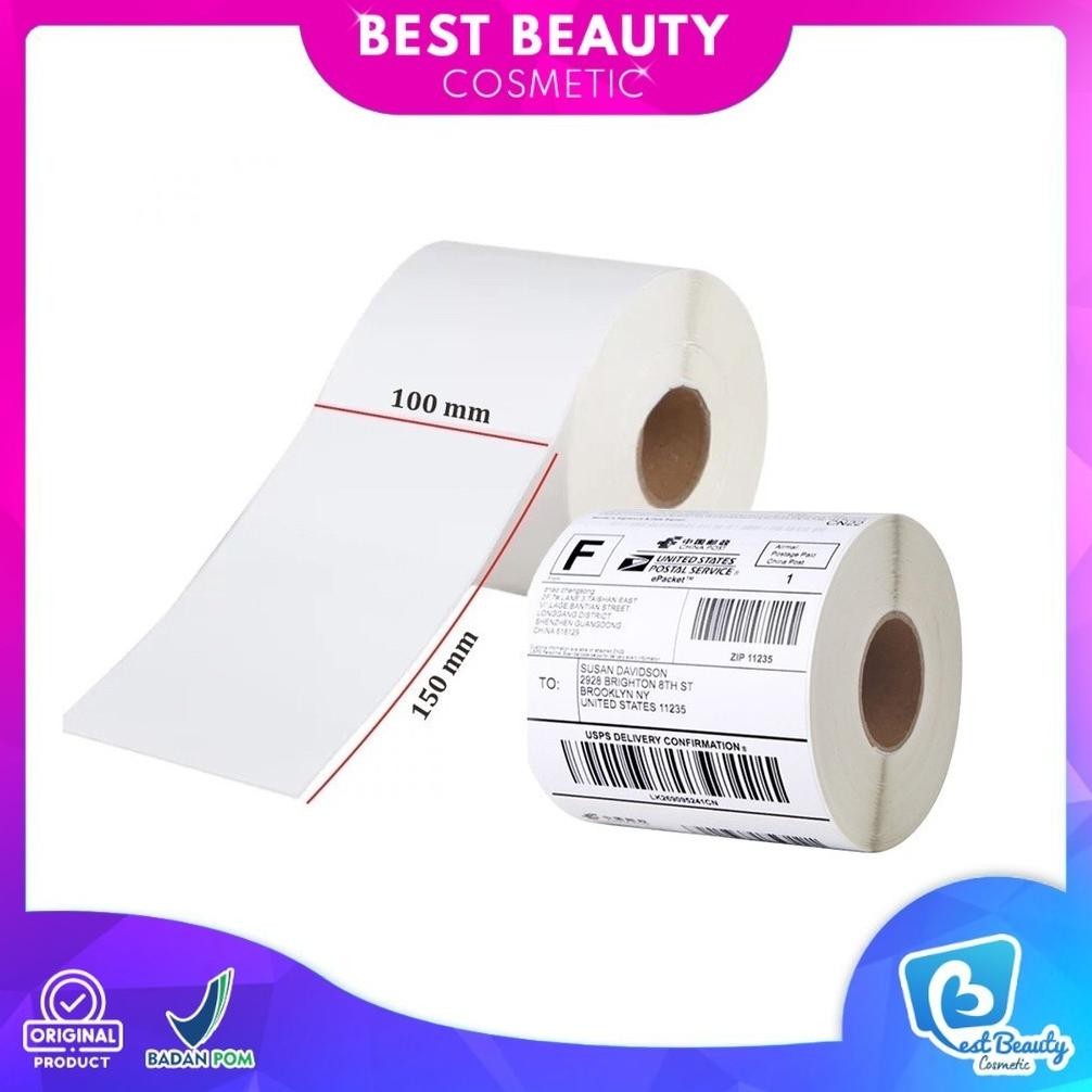 

Oz67 Bb Kertas Thermal 100X150 Mm - Label Thermal Barcode Roll A6 Oz67